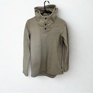 Women’s Gray Knit The Northface hooded pullover size small